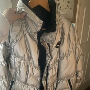 Nike Silver puffer jacket